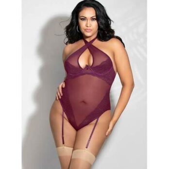 Lace and Mesh Teddy Drama Queen - Seven Til Midnight