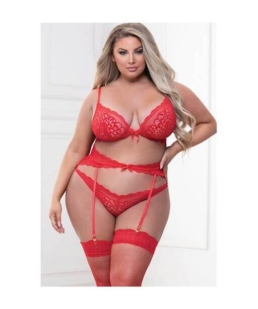 Geo Lace Teddy with Thong Back - Seven Til Midnight