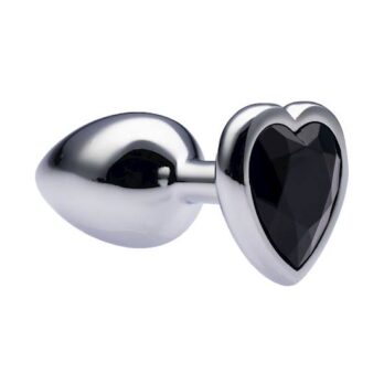 Kinki Range Alloy Love Heart Gemmed Butt Plug - 2.7 Inch - Kinki Range by Share Satisfaction