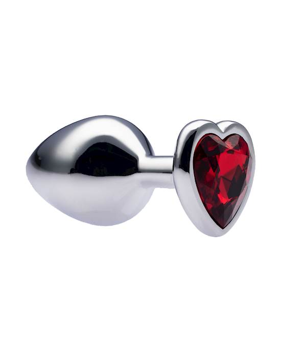 Kinki Range Alloy Love Heart Gemmed Butt Plug - 3.2 Inch - Kinki Range by Share Satisfaction