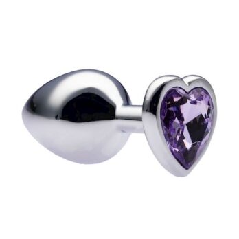 Kinki Range Alloy Love Heart Gemmed Butt Plug - 3.2 Inch - Kinki Range by Share Satisfaction