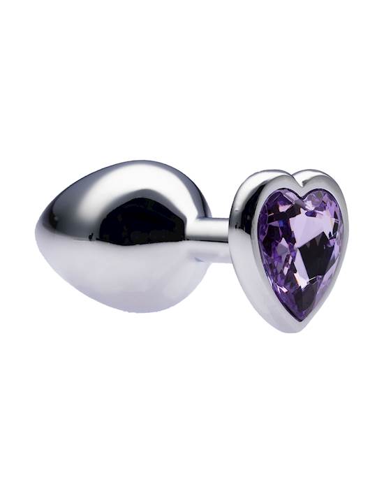 Kinki Range Alloy Love Heart Gemmed Butt Plug - 3.2 Inch - Kinki Range by Share Satisfaction