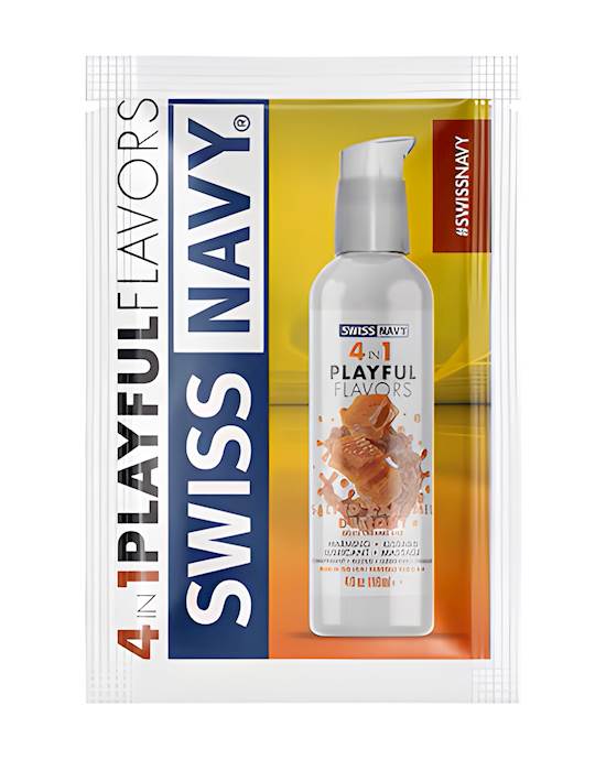 Swiss Navy 4 in 1 Salted Caramel Playful Flavours 5ml - SWISS NAVY