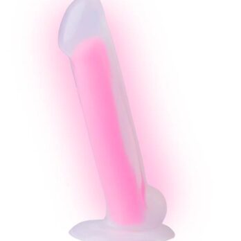 Nood Colours Glow in the Dark Dildo with Balls - Nood Colours by Share Satisfaction