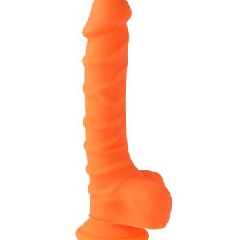 Nood Colours Dual Density Liquid Silicone Dildo with Balls - Nood Colours by Share Satisfaction