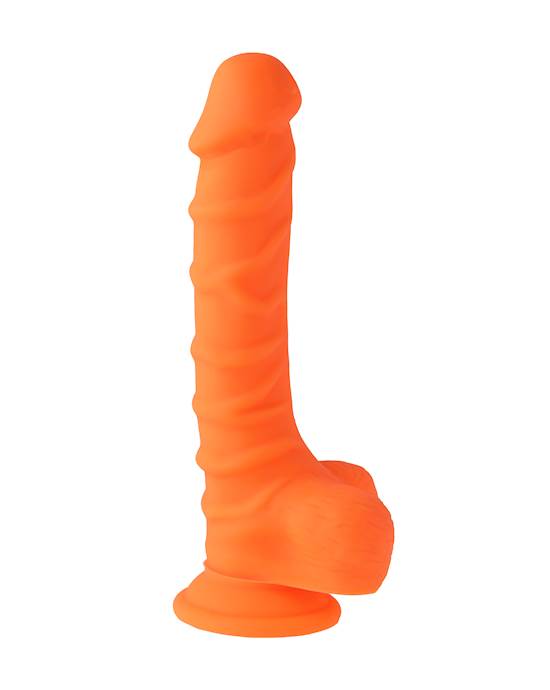 Nood Colours Dual Density Liquid Silicone Dildo with Balls - Nood Colours by Share Satisfaction