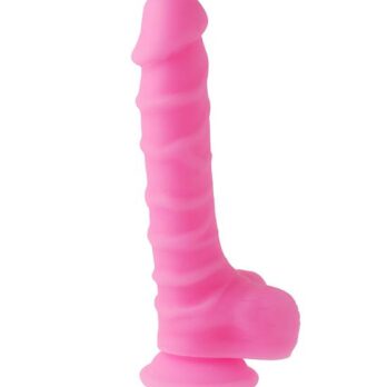 Nood Colours Dual Density Liquid Silicone Dildo with Balls - Nood Colours by Share Satisfaction