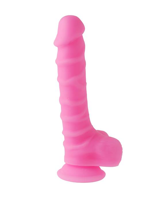 Nood Colours Dual Density Liquid Silicone Dildo with Balls - Nood Colours by Share Satisfaction