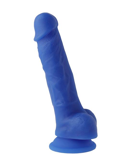 Nood Colours Dual Density Liquid Silicone Dildo with Balls - Nood Colours by Share Satisfaction