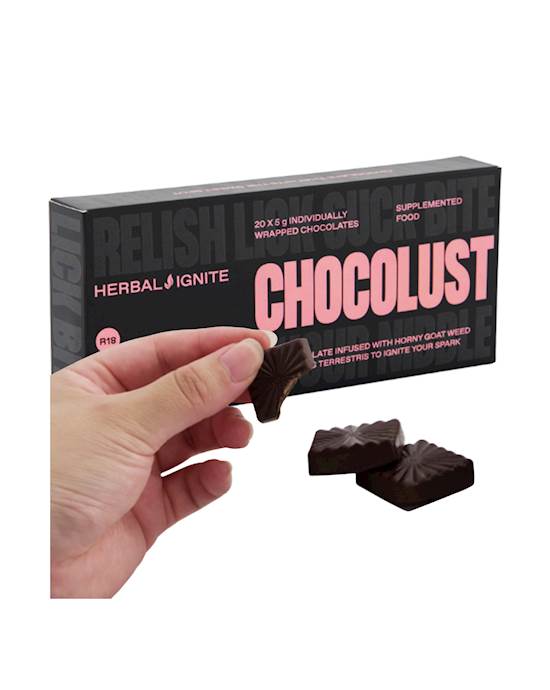 ChocoLust Share Box 20x5g Pieces - Herbal Ignite