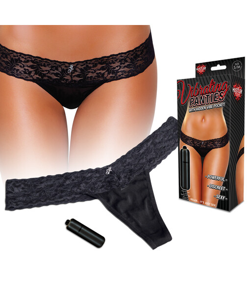 Vibrating Lace Thong - Hustler