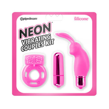 Neon Vibrating Couples Kit - Neon