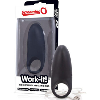 Work-It Charged Cock Ring - Screaming O