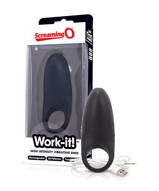 Work-It Charged Cock Ring - Screaming O