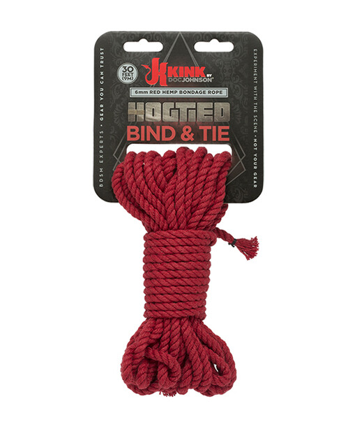 Kink Hogtied Bind & Tie 6Mm Hemp Bondage Rope - Kink by Doc Johnson