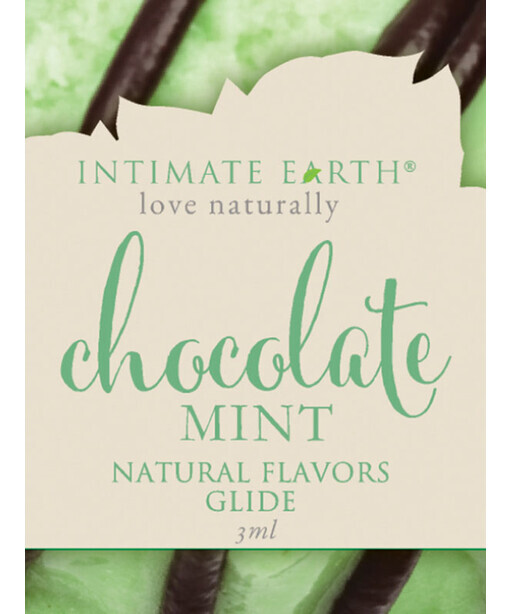 Intimate Earth Natural Flavours Glide Foil - Chocolate Mint - Intimate Earth