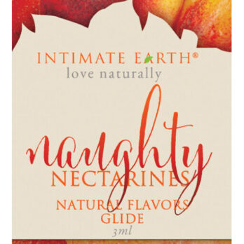 Intimate Earth Natural Flavours Glide Foil - Naughty Nectarine - Intimate Earth