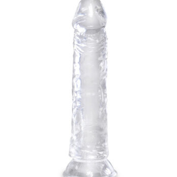 King Cock Clear Dildo with Balls - 8 Inch - King Cock