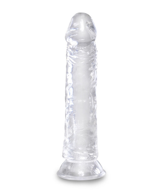 King Cock Clear Dildo with Balls - 8 Inch - King Cock