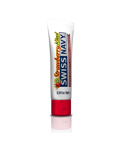 Swiss Navy Strawberry Kiwi Flavoured Lubricant - 10ml -