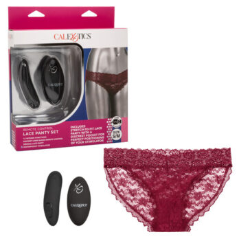 Remote Control Lace Panty Set - L/Xl - CalExotics