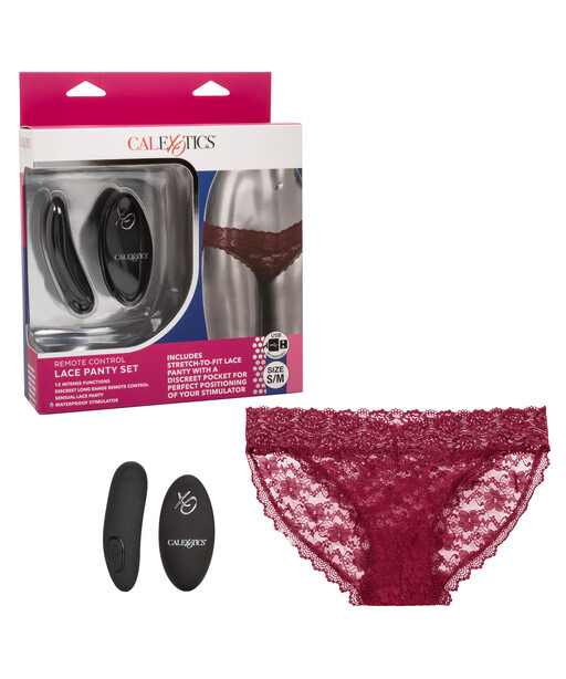 Remote Control Lace Panty Set - L/Xl - CalExotics