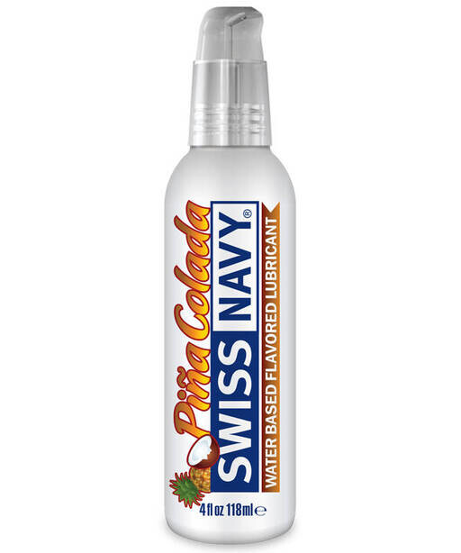 Swiss Navy Water Base Flavored Lubricant Pina Colada 4Oz 118Ml - SWISS NAVY