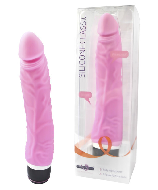 Silicone Classic Vibrator - Thin Veined -